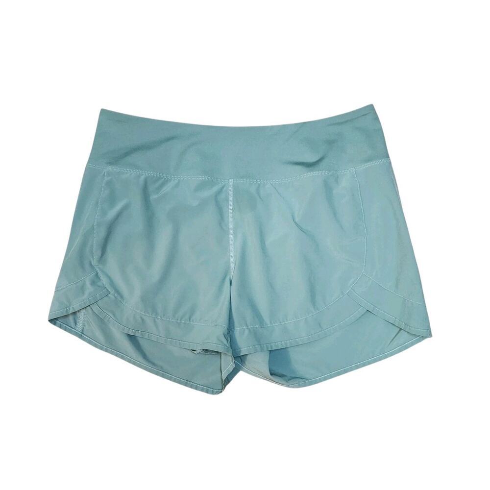 Tough Mode Women's XL Ash Green Lightweight Running Volleyball Mesh Line Shorts